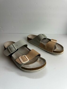 Birkenstock Arizona Sandals Women's Size 10 or Men's 8 Shoes Multi Color Buckle